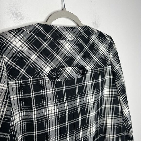 Amber Sun Blazer Womens Small Plaid Button Up Preppy Academia - Picture 9 of 11